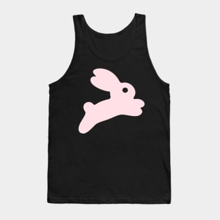 Cute Pink Jumping Bunny Tank Top